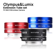 MEIKE MK-P-AF3C Metal Auto Focus Macro Extension Tube Set for M43 (Olympus/Panasonic) วัสดุโลหะ