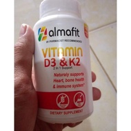 Almafit Vitamin D3 0 IU &amp; K2 90 mcg - 2 in 1 support 120 caps