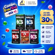 Halls Mix Flavor Candy Combo - Mint - Fresh Lemon - Mixed Berry - Watermelon - Cola - Box of 12.6g