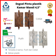 TERMURAH Engsel Pintu Kamar Mandi Plastik 4.5" Engsel WC - Engsel PVC