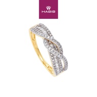 HABIB Baguette Cut and Diamond Ring in 375/9K Yellow Gold 24830