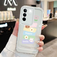 Case For VIVO V29 5G V29 Pro 5G V27 5G V27 5G Phone Flower Bear Rabbit Phone Case