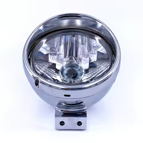 Motorcycle Head Lamp for Suzuki Haojue Jingcheng GZ125 GZ125HS GZ150-A 12V Universal Chrome Front Li