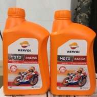 [HCM]Combo Of 2 bottles of Repsol Racing 10W40 1L synthetic oil - 100% imported from Spain to protec