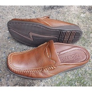 Giày sục sapo nam da bò thật dành cho người trung tuổi thiết kế sang trọng lịch lãm MÃ SỐ GS1