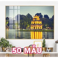 Old and present Hanoi paintings / Hanoi landscape paintings / Hanoi street paintings, restaurant dec