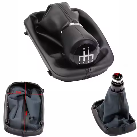 Newet Sale 5 Speed Manual Gear Shift Knob Lever Gaiter Boot Cover For A3 8L 1996-2003 23mm Replaceme