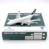 YY Wings Cathay Pacific Airlines B747-400F B-LIA B-HUJ B-LID Aircraft Model 1/400