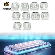 [KOZEEY] 10Pcs 1U Xda Profile Keycaps Gaming Keyboard Parts Compact PC Office Home  Game