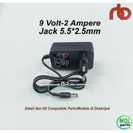 9V 2A Adapter 9 Volt 2 Ampere 5.5x2.5 NB Adapter