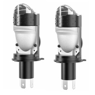 HS1 H4ขนาดเล็กสำหรับรถยนต์เลนส์โปรเจคเตอร์ไฟหน้ารถมอเตอร์ไซค์แบบ LED สีขาว6000K สำหรับมอเตอร์ไร้สัญญ