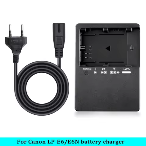 LC-E6E LC-E6 Charger For Canon LP-E6 LP-E6N LP-E6NH Battery EOS 70D 60D 5D Mark III 5D Mark IV 5DSR 