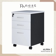 (NEST) Alpha Premium Mobile Pedestal / (FREE-Installation) / Office / Work station / Cabinet / Storage / Bulky