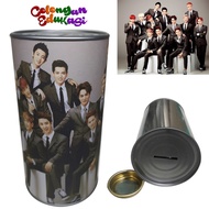 Celengan Edukasi - [READY STOCK] Celengan Kaleng Korean Kpop Karakter Unik Souvenir Kado Buka Tutup 