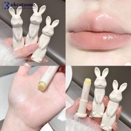 OKCATZONE Moisturizing Lip Balm Cute Rabbit Hydrating Anti Cracking Lipstick Dead Skin Smoothens Lip