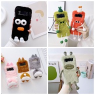 Cute Plush Casing for Samsung Galaxy Z Flip4 Z Flip3 Cartoon Samsung Z Flip4 Z Flip3 Protection Phon