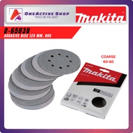 MAKITA ABRASIVE PAPER DISC 125MM(80/100/120/) SET 10PCS