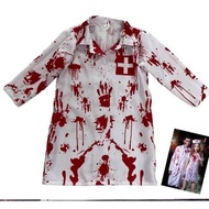 ชุดฮาโลวีนเด็ก  เสื้อกราว์หมอเด็ก เสื้อกราว์หมอเลือดสาด ชุดฮาโลวีน Halloween  แฟนซี คอสเพลย์  น้อง2-10ปี พร้อมส่ง กราว์เลือดสาด