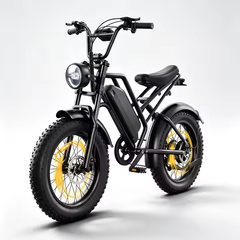 Hury G50 Adult Retro Fat Tire Electric Bike,Peak 1500W Brushless Hub Motor,48V 18Ah UL‑Certified Rem