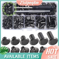 Chicago Screw Leather Rivets Assorted Screw Rivets M5 Chicago Binding Screws for Decorating PU Craft