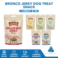Bronco Jerky Dog Treat 70g - Delicious, Beef, Banana, Blueberry, Melon, Milk