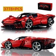🚚ส่งภายใน24ชม🚚Ferrari SP3 รถสปอร์ตใช้งานร่วมกับ LEGO 1:1 สถาปัตยกรรมรุ่น (3778 ชิ้น) Building Block 