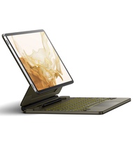 Dexnor เคสซัมซุงกาแล็กซีแท็บ S9 + Plus/ S9 FE + Plus/ S8 + Plus/ S7 + Plus/ S7 FE พร้อมคีย์บอร์ด12.4