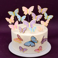 10Pcs K Butterfly Topper Decoration PAPER Butterfly Cake Decoration Cake Bouquet Wallpaper
