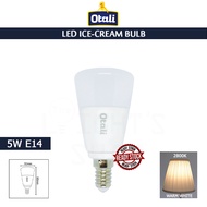 OTALI LED ICE CREAM BULB 5W E14 WARM WHITE LED BULB CORN BULB E14 BULB MENTOL LAMPU
