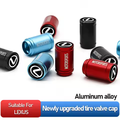 4Pcs Car Logo Wheel Tire Valve Caps Covers Auto Accessories For Lexus GS350 RX350 Ct200h NX300h ES30