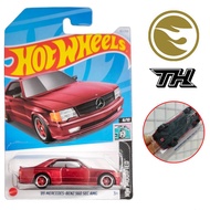 โมเดลรถเหล็ก Hot wheels 86 MERCEDES-BENZ 560 SEC AMG ลิขสิทธิ์แท้100% ล้อยาง STH ( SUPER TREASURE HU