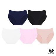 Wacoal Bikini Panty Pattern 5-Piece Pack WU1C34/WU1F34 Assorted Color (BL BE CP CR PU)