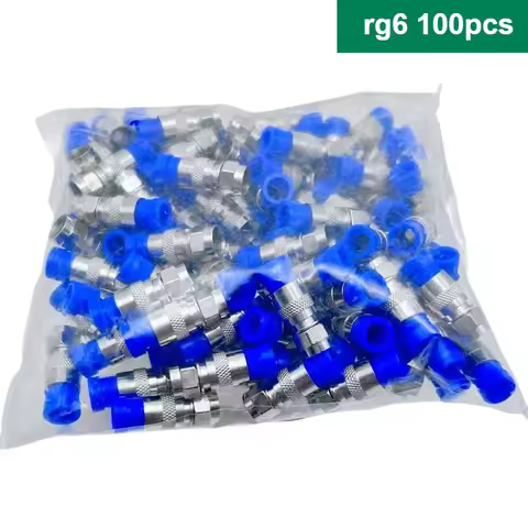 75-5 F Type Compression Connector for Signal Amplifier CATV RG6 RG59 Black Coaxial Cable F Type TV C