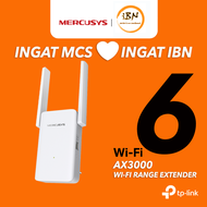 Mercusys ME80X Wi-Fi 6 AX3000 Range Extender | Easy Mesh & WPS Setup (Powered by TP-Link) @ IBN