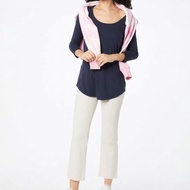 3 Sleeve T-Shirt/4 Wanita AMZ Women's 3/4 Sleeve Scoopneck Tunic Top - 2473