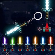 Diamonds Swords Keychain with Type C Charging 7 Dynamic Color Suitable for Gaming