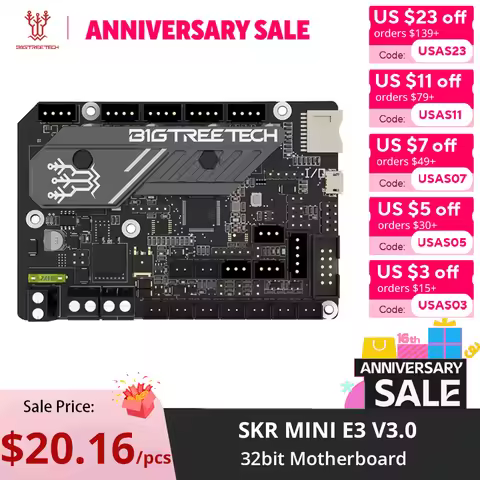 BIGTREETECH BTT SKR MINI E3 V3.0 32bit Motherboard TMC2209 UART Impresora 3D Printer Parts For Ender