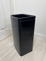 25L 黑色不鏽鋼無蓋垃圾桶