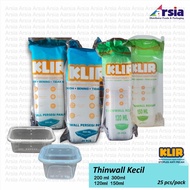 Thinwall KLIR Small 200 ML - 300 ML/120 ML - 150 ML (arsiapackaging) Food Container Food Storage Con