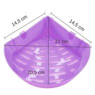 Triangle Shelves Rak Sudut Siku Plastik Tempat Sabun Shampo Kamar Mandi