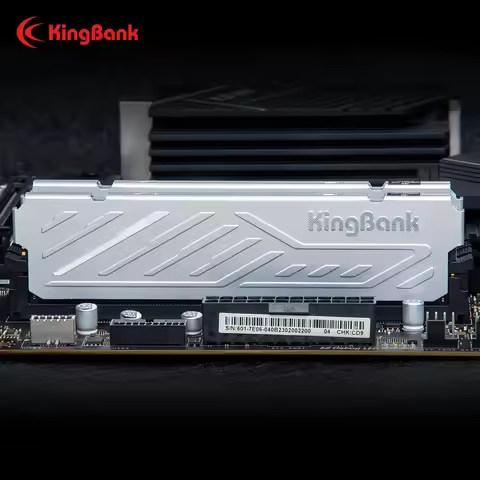 KingBank KJXS DDR4 SILVER HEATSINK SERIES 8GB / 8GBx2 / 16GB / 16GBx2 / 32G 3200MHz XMP Dual Channel