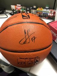 (記得小舖)NBA 林書豪 JEREMY LIN 勇士尼克火箭黃蜂籃網 親筆簽名籃球 含認證貼紙卡片 富收藏性