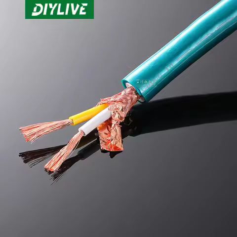 8N single crystal copper high-end audio signal cable, HiFi audio loose cable, two-core diy balanced 