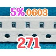 10pcs Chip resistor smd 271 size 0603 270ohm 1608 270 OHM