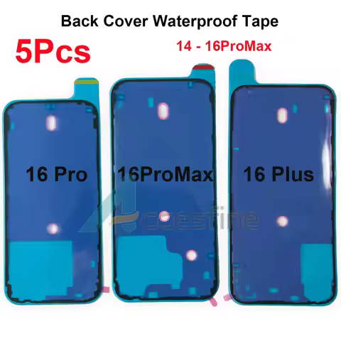 5x Back Cover Side Waterproof Seal Sticker for iPhone 16 15 Plus 14 Pro Max Adhesive Battery Back Do