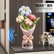 [Palm Tree] Cartoon Rich Flower Floor Decoration Store Exhibition Hall Decoration Living Room Entran