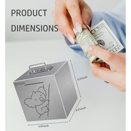 Piggy Bank for Adults Openable,Koala Stainless Steel Piggy Bank with Handles，5.91 Inch Personalized 