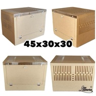 Clear Acrylic Box 45*30*30 Thickness 3 Mm Hole 0.5/1 Cm.