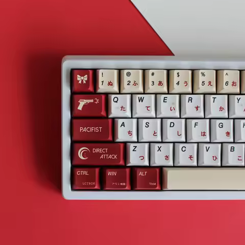 138 Keys/set Lycoris Recoil Keycaps PBT Dye Subbed Key Caps Cherry Profile Anime Keycap For Keychron
