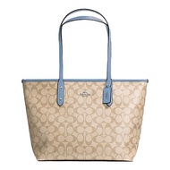 แท้100 % COACH F58292 ซิปกระเป๋าช้อปปิ้งกระเป๋าผู้หญิงกระเป๋าสะพายไหล่ ทอธ กระเป๋าแฟชั่นสตรี กระเป๋า